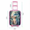Dino in mystieke jungle met maanlicht Kinderkoffer - Roze klein -productfoto_formaten