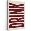 Rood - Vintage - Decoratie - Japandi canvas 2cm klein -z3d