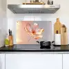 Glazen - Bloem - Roze Inductie beschemer met haakjes klein -sfeer2