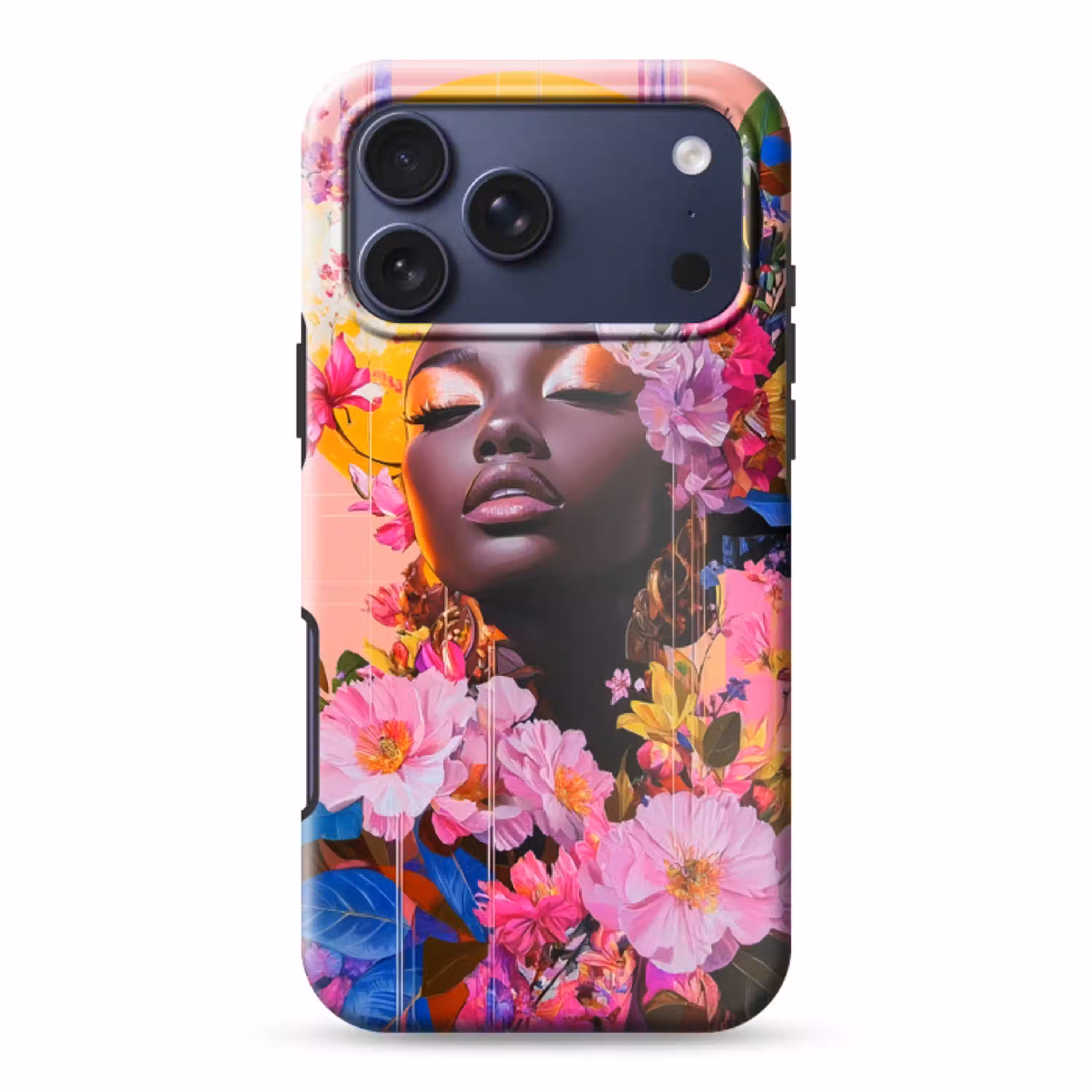 Kleurrijk - Bloemen - Vrouw - Zon Toughcase MagSafe Apple iPhone 17 Pro Max klein -3d
