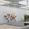 Wereldkaart - Rozen - Roze keuken achterwand spatscherm klein -3d_schuin