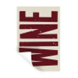 Wine - Red - Decoratie - Japandi Muursticker klein -3d