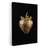 Aardbei - Goud - Zwart - Chrome KitchenYeah - Keuken - Canvas klein -3d