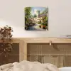 Dorp - Zon - Kraampjes - Huizen plexiglas 5mm klein -sfeer4