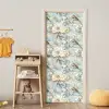 Botanisch - Zangvogel - Blauw deurposter klein 289 -sfeer4