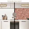 Botanisch - Bloemen - Roze keuken achterwand 2 middel 871 -voor-na2_DE