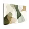 Japandi - Abstract - Groen Tuinposter op houten frame 2 cm dik klein -3d