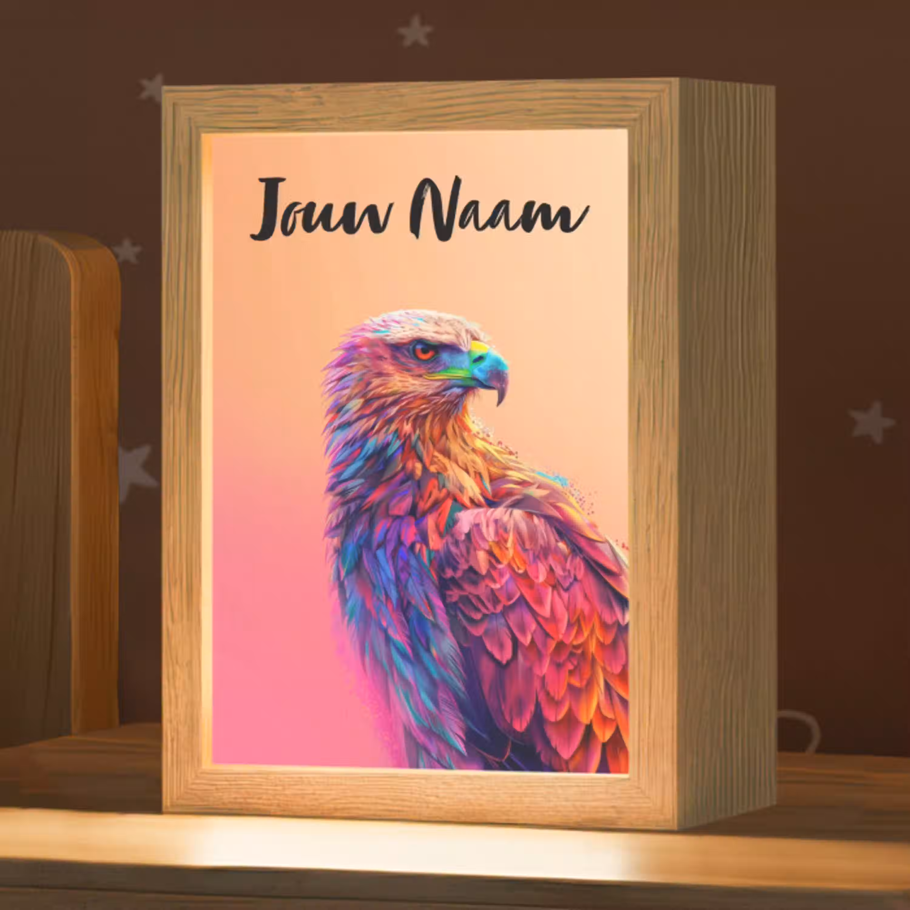 Arend - Vogel - Kleurrijk - Dier Light Box met kabel (Kinderlampje) klein -zzz_3d_website