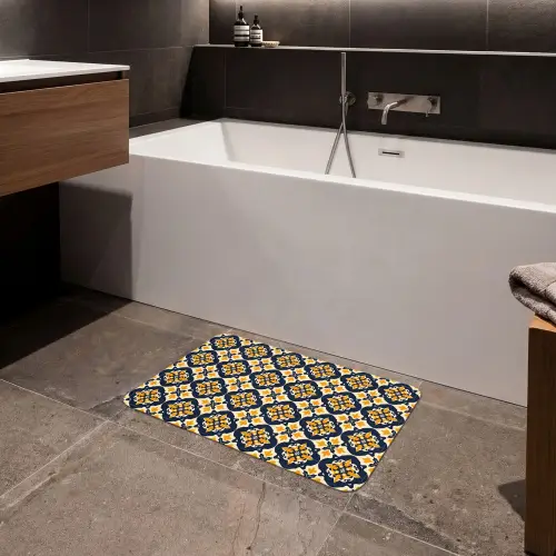 Patroon - Siertegel - Kleurrijk Badmat klein 997 -sfeer3