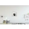 Biljartbal - Getal - Acht - Wit textielposter latten blank klein -kinderkamer