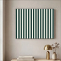 Strepen - Klassiek - Groen Textielframe zwart klein 947 -sfeer2