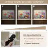 Bloemen - Kleurrijk - Waterverf - Natuur - Zomer Light Box met batterij (Wandlamp) middel -USP_dimbaarNL