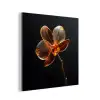 Orchidee - Doorzichtig - Bloem aluminium wit klein -3d