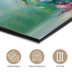 Bloemen - Kunst - Schilderij - Lente - Boeket aluminium wit klein -closeup_NL