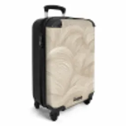 Bogen - Patroon - Beige NBS - Handbagage koffer - Volwassenen Unisex middel -productfoto_3d