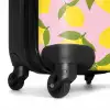 Pastel - Citroenen op licht roze achtergrond NBS - Handbagage koffer - Kinderen Unisex middel -wiel