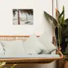 Hangmat - Palmbomen - Strand - Zee tuinposter los doek klein -sfeer7