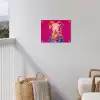 Geit - Hoorns - Kimono - Kleurrijk tuinposter los doek klein -sfeer8