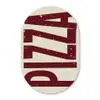 Pizza - Vintage - Decoratie - Japandi Wandcirkel Ovaal Aluminium middel -3d