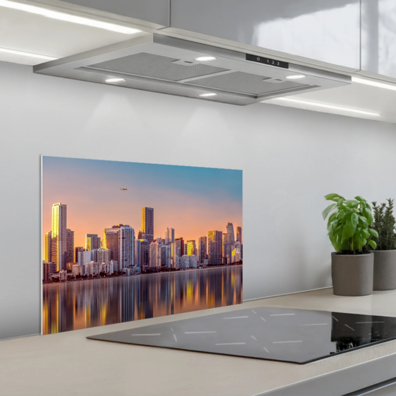 Skyline - Gebouwen - Steden keuken achterwand spatscherm klein -3d_schuin
