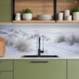 Duinen - Sneeuw - Strand - Winter - Serene keuken achterwand 2 middel -sfeer3