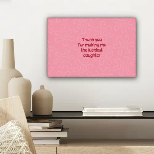 Tekst - Rood - Moederdag canvas 2cm klein -sfeer6