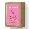 Thee - Roze - Valentijn - Tekst Light Box met kabel (Wandlamp) klein -3d