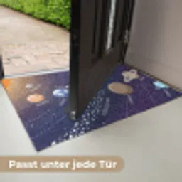Planetenstelsel - Ruimte - Illustratie Deurmat klein -USP_DE