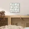 Monstera - Palmblad - Jungle - Tropisch aluminium wit klein -sfeer3
