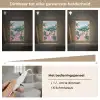 Kleurrijk - Huizen - Heuvels - Roze Light Box met kabel (Tafellamp) klein -USP_dimbaarNL