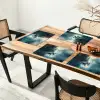 Bos - Water - Eenden - Mistig Placemat vinyl groot -zzsfeer4_Kitchenyeah-website
