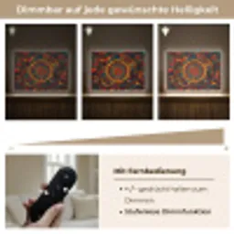 Mandala - Cirkels - Patronen Light Box met batterij (Wandlamp) middel -USP_dimbaarDE