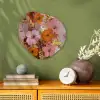 Schilderij - Bloemen - Rustiek - Roze Wandcirkel Organisch Forex 3mm klein -sfeer2