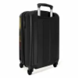 Mona - Klassiek - Roze NBS - Handbagage koffer - Volwassenen Unisex middel -achterkant