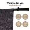 Graniet - Zwart - Grijs - Vlekken Wandkleed katoen klein 269 -sfeer2
