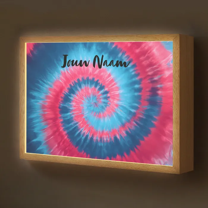 Spiraal - Roze - Blauw Light Box met batterij (Wandlamp kind) middel -z3d_website