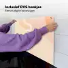 Golvende vormen - Abstract - pastel Inductie beschemer met haakjes middel -ky-ophangen-nl