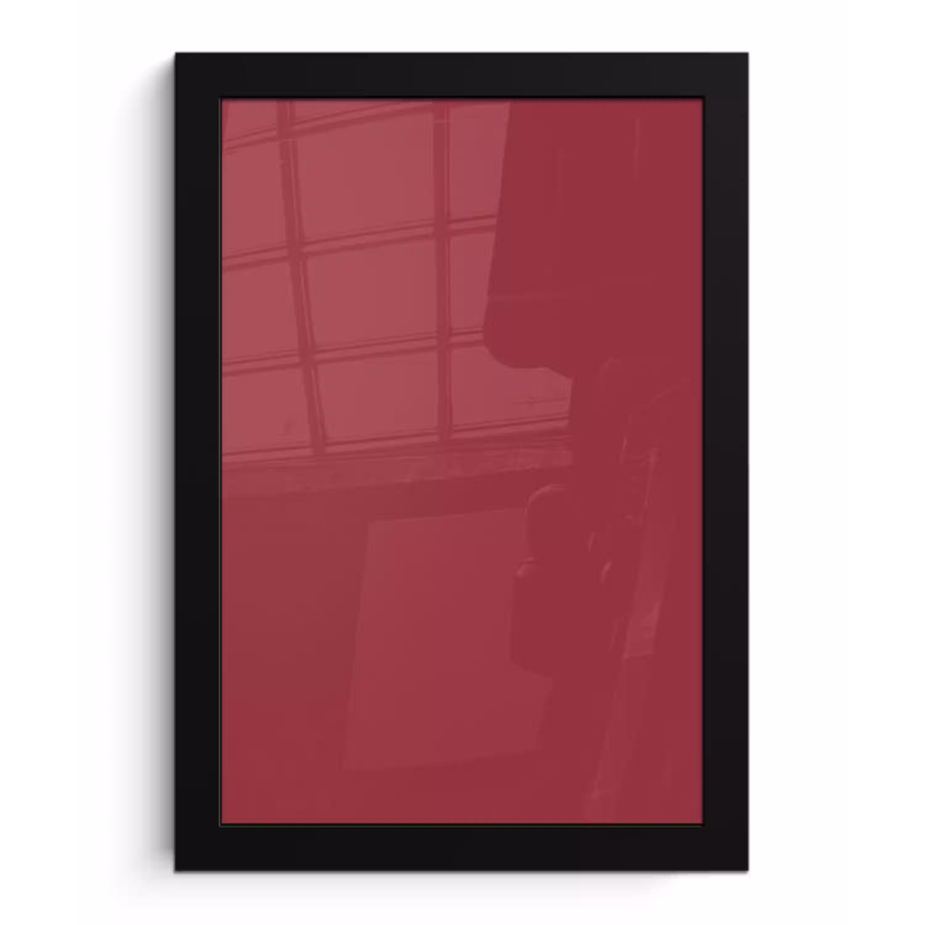 Antique - Ruby - Rood fotolijst zwart zonder passe partout klein 224 -3d