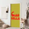 Ciao bella - Rood - Groen - Stippen deurposter klein -sfeer6