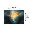 Vogels - Zon - Bomen - Groen Placemat vinyl groot -specs
