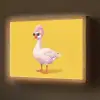 Eend - Zonnebril - Geel Light Box met batterij (Wandlamp) middel -z3d_website
