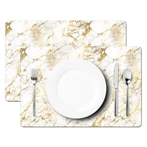 Goudspatten - Wit - Marmer Placemat vinyl groot 368 -zzsfeer2_Kitchenyeah-website