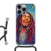 Regenboogkleuren - Man - schilderij Hoesje iPhone 16 Pro Max met koord klein -3d