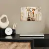 Giraffen - Cartoon - Crème poster papier klein -sfeer1