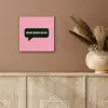 Roze - Tekstwolk - Groen - BLAH BLAH BLAH aluminium wit klein -sfeer4