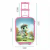 Golf - Dino - Groen Kinderkoffer - Roze klein -productfoto_formaten