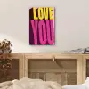 Love - Tekst - Roze - Valentijn aluminium wit klein -sfeer3