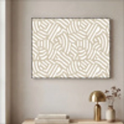 Abstract - Modern - Beige Textielframe zwart klein 947 -sfeer2