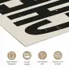 Cheers - Japandi - Zwart - Letters poster papier klein -closeup_NL