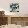Bladeren - Abstract - Goud - Blauw aluminium wit klein -sfeer3